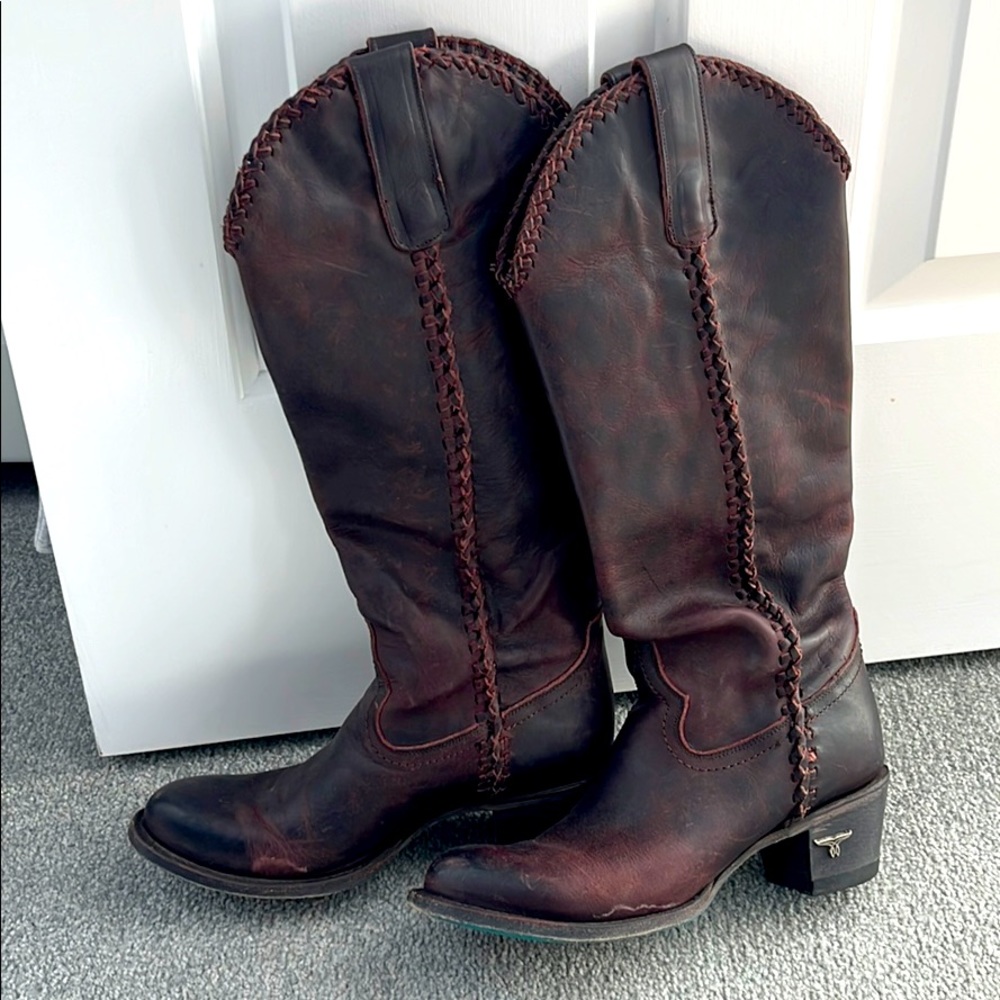 Lane Plain Jane boot - Dewberry (mahogany)